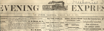 Los Angeles Evening Express Banner