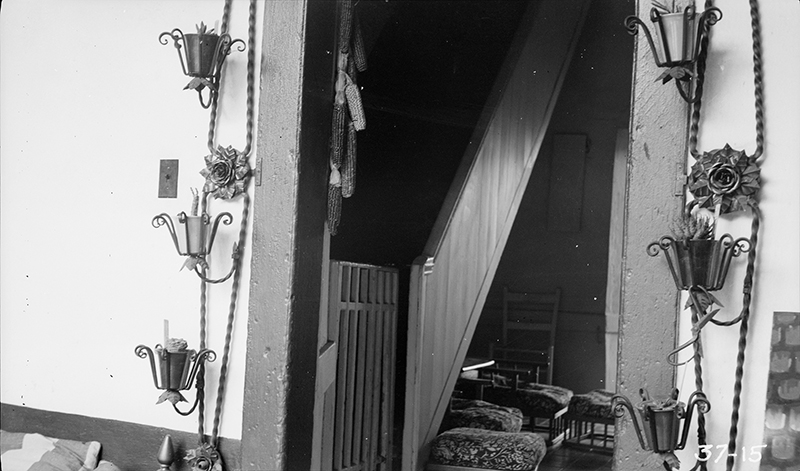 DETAIL OF STAIRCASE FROM SOUTH ENTRANCE DOOR