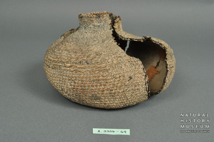 Tataviam Twined Water Bottle, Piru Creek | NHMLA #A.3306.36-64