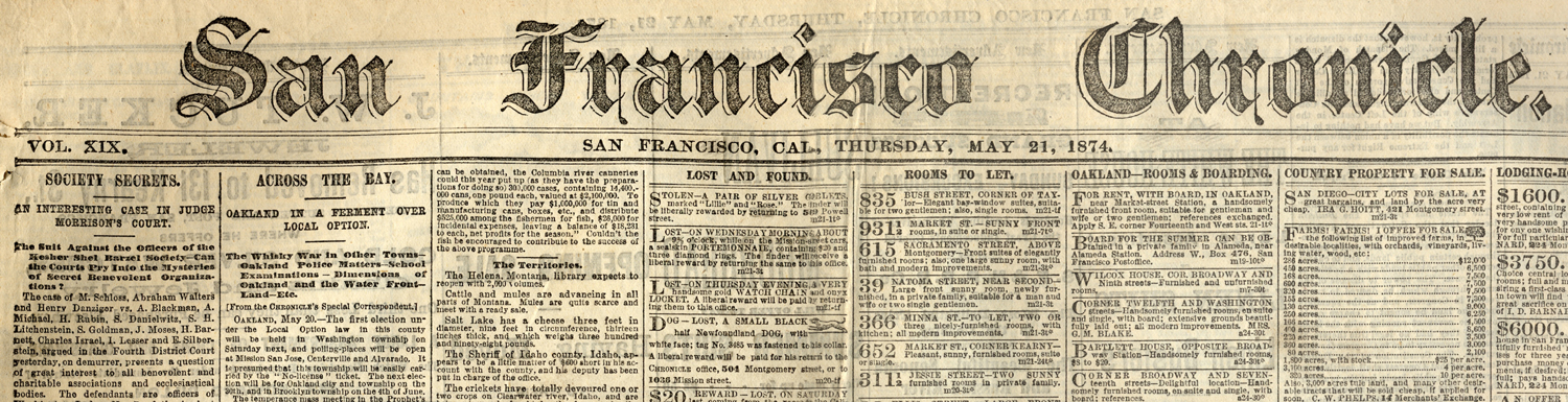San Francisco Chronicle Banner